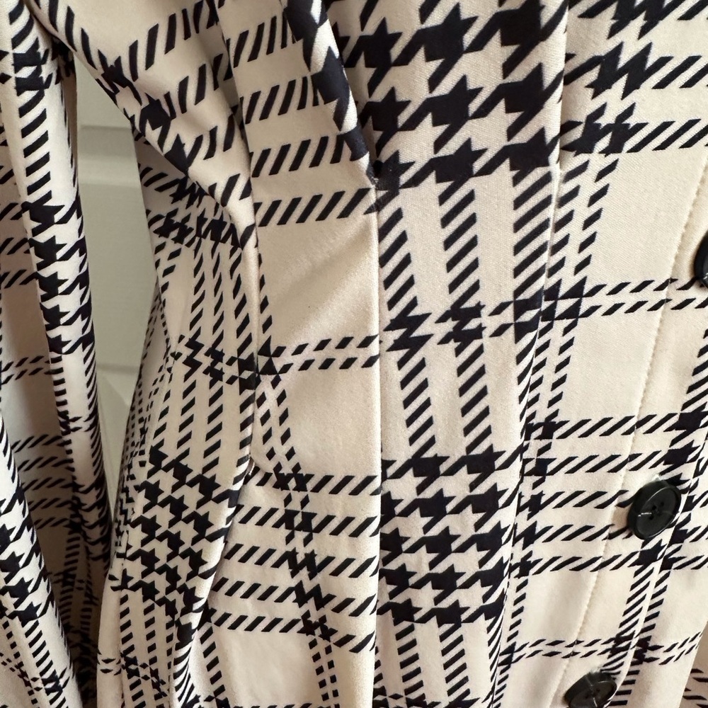 SHEIN Black & White Plaid Button Front Dress – Size Medium (US 6) - Picture 4 of 13